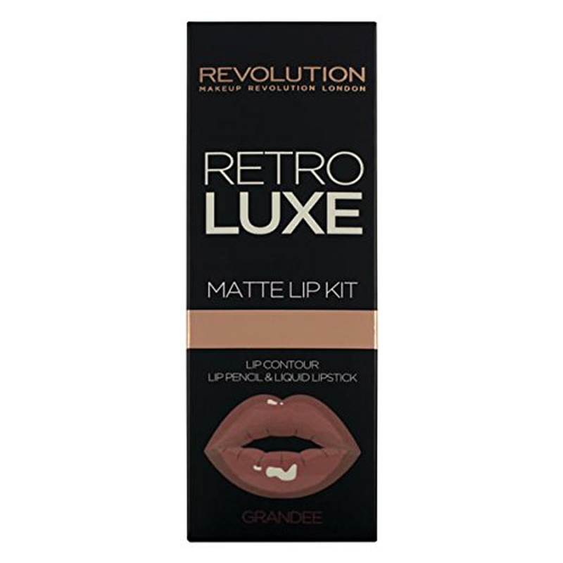 Revolution Retro Luxe Matte Lip Kit Grandee X 3