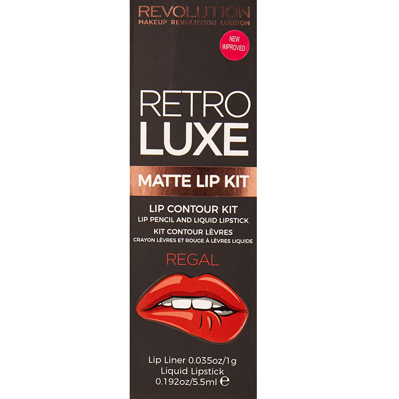 Revolution Retro Luxe Matte Lip Kit Regal X 3