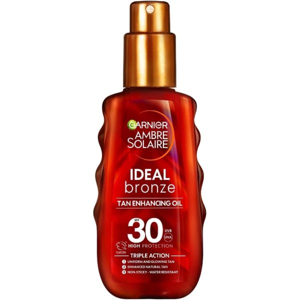 Garnier Ambre Solaire Ideal Bronze SPF30 Tan Enhancing Protection Oil 150ml