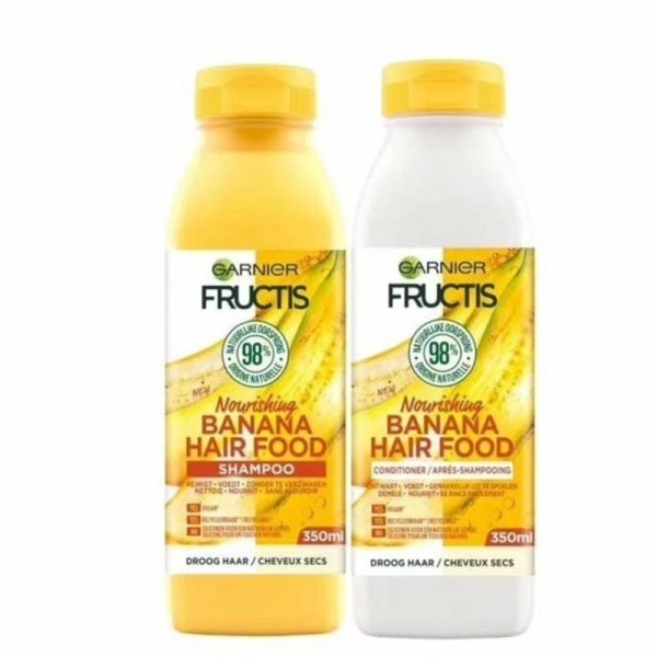 Garnier Ultimate Blends Hair Food Banana 3X Shampoo + 3X Conditioner Dry Hair 350ml