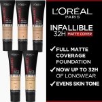 Loreal Infallible 32H Matte Cover Foundation Assorted