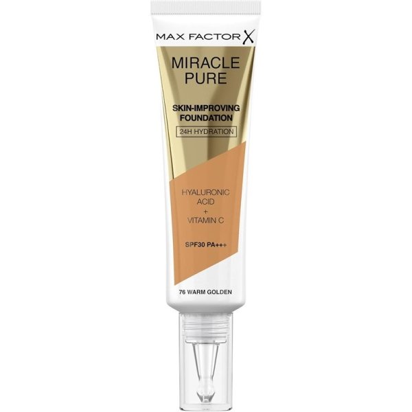 Max Factor Miracle Pure Foundation 30ml 76 Warm Golden