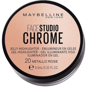 Maybelline Face Studio Chrome Jelly Highlighter 20 Metallic Rose