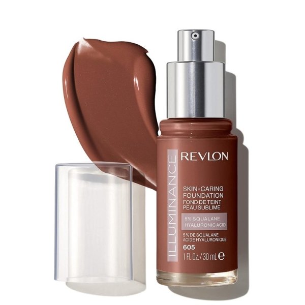 Revlon Illuminance Skin-Caring Liquid Foundation 605 Rich Mahogany