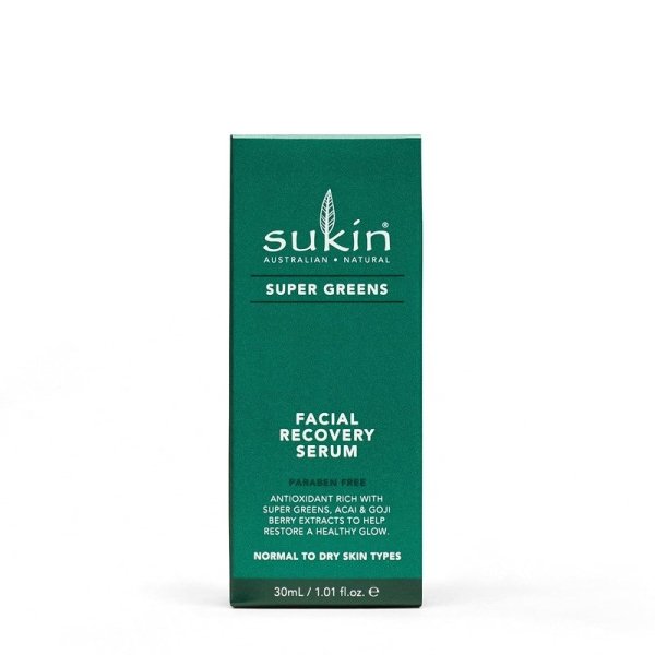 Sukin Super Greens Facial Recovery Serum 30ml (1049206)