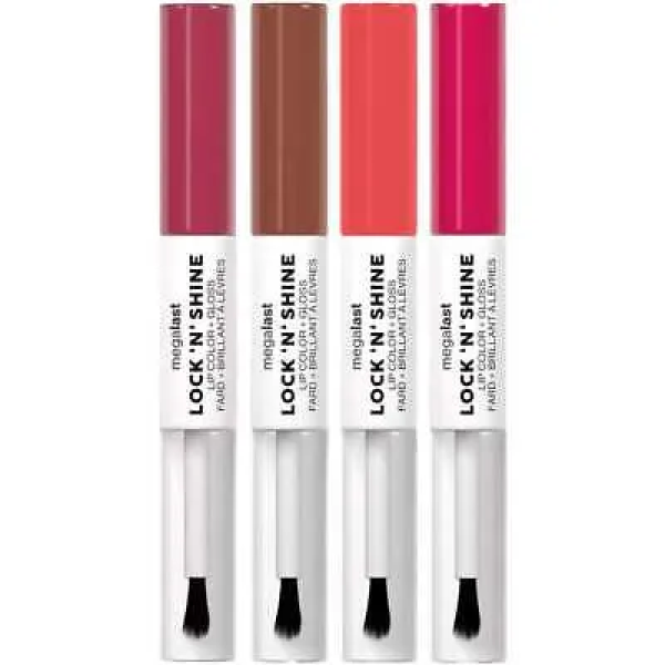 Wet n Wild Megalast Lock 'N' Shine Lip Color + Gloss Assorted